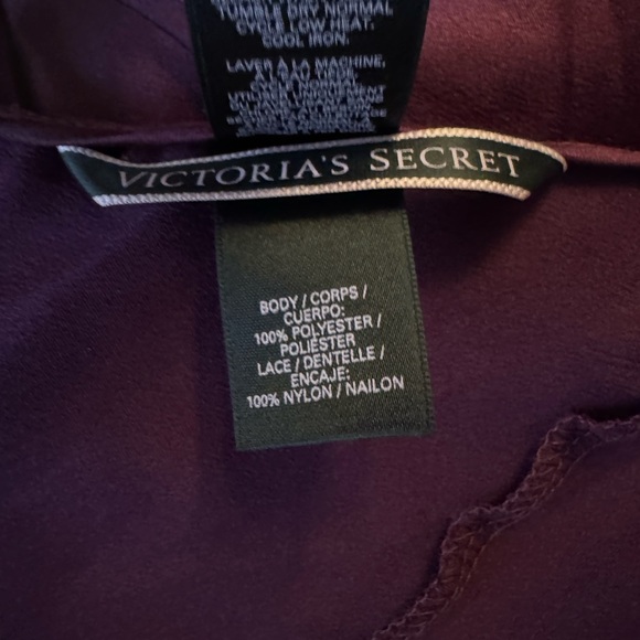 Victoria’s Secret Plum Satin Crossback Slip Dress - Picture 7 of 7
